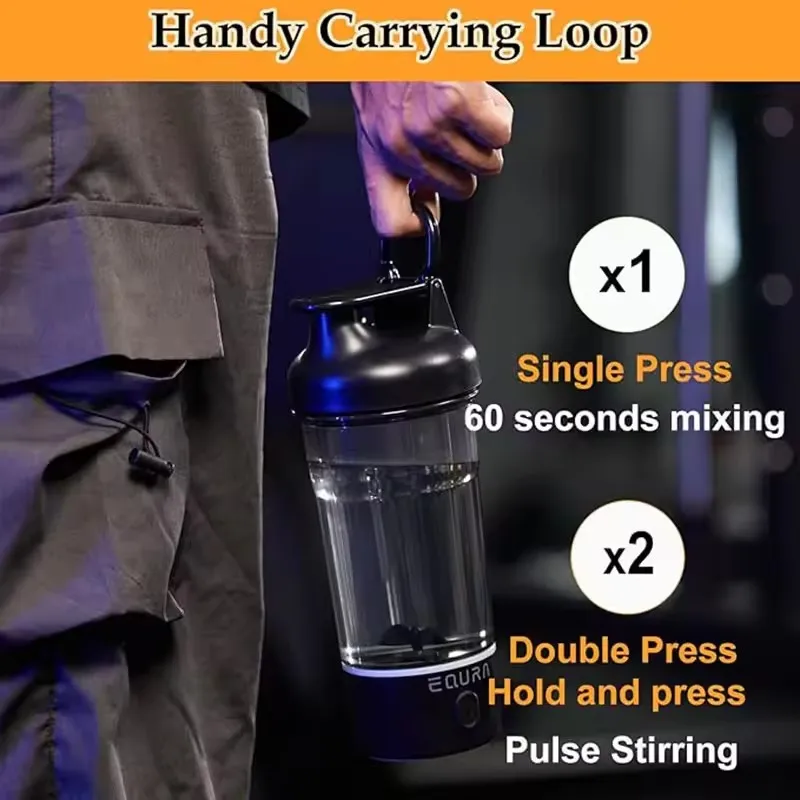 25Oz Electric Protein Shaker Bottle 6