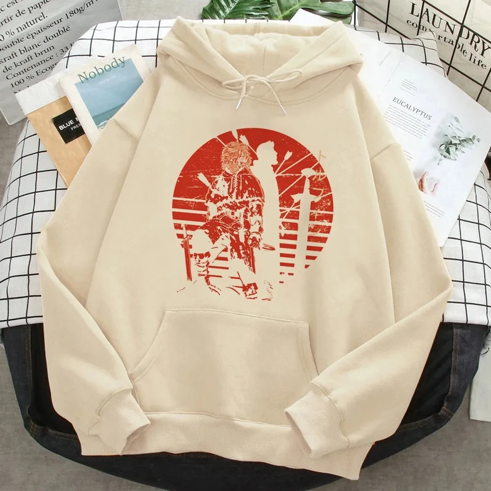 Thorfinn Vinland Saga Vinrando Saga Felpe con stampa Donna Uomo Estetica grafica Camicia con cappuccio giapponese Pullover Maglione vintage