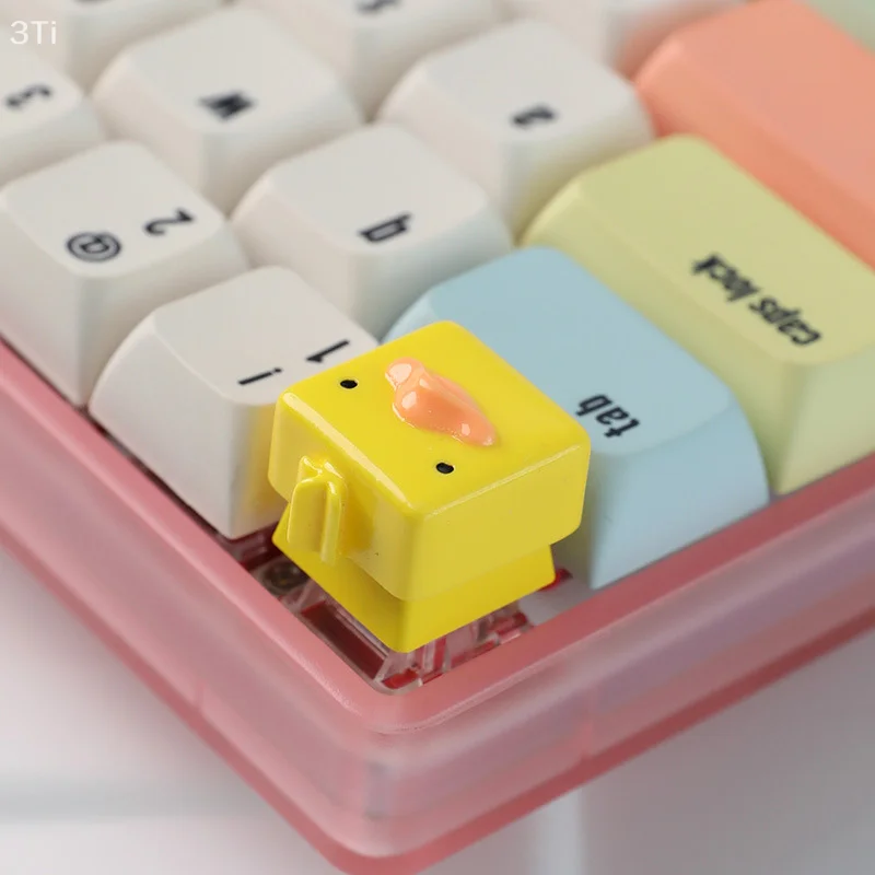 Retro Keycap Tastiera meccanica Copritasti in resina 3D Copritasti personalizzati Cute Duck Pig Copritasti Tastiera meccanica da gioco Keycap