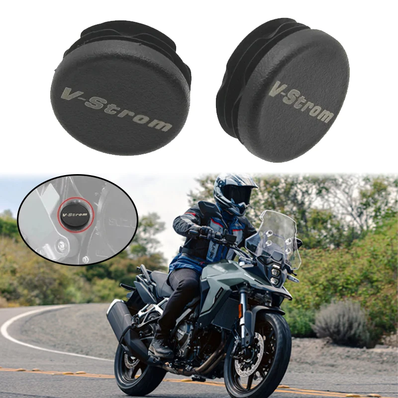 

2PCS Motorcycle Frame Hole Cover Caps Plug Decorative Frame Cap Set Fit For Suzuki V-STROM 800 DE VStrom 800DE 2023 2024