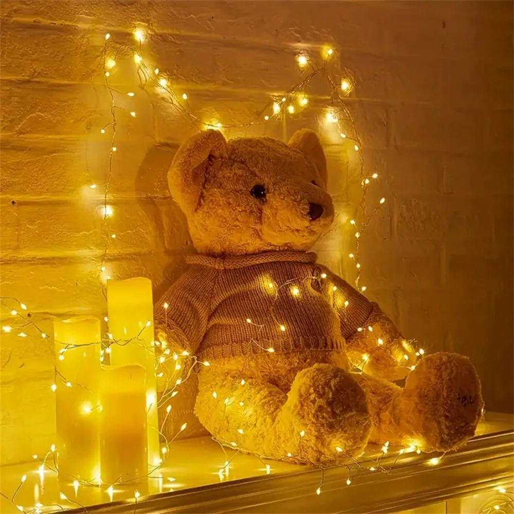 1PC 3M100LED/6M200LED/9M300LED/12M400LED USB mit Fernbedienung Feuerwerkskörper Lichterkette, verwendet für Garten, Party-Dekoration