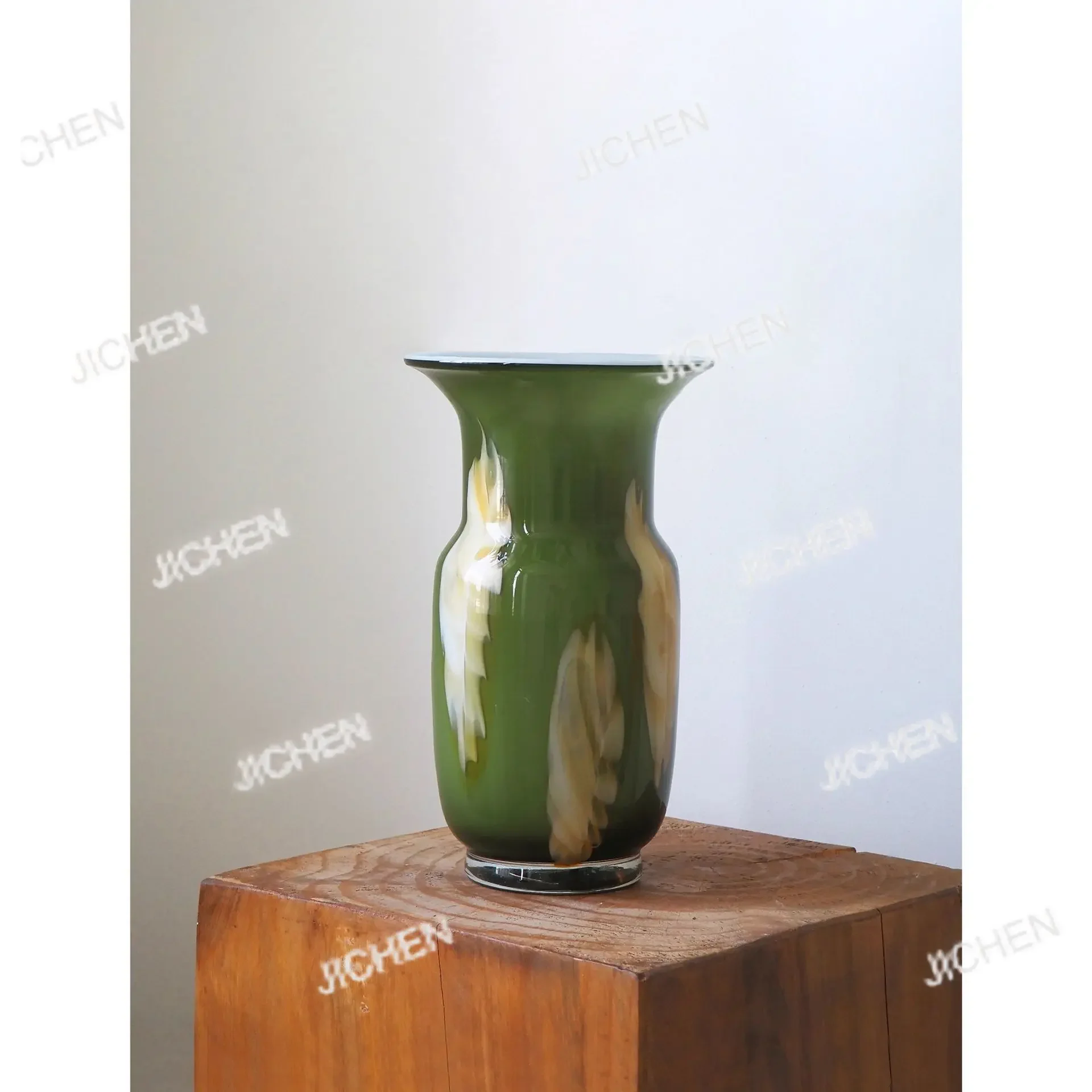 

JC Oriental retro new Chinese-style high-end niche glazed ornament, especially beautiful vase dining table flower arrangement