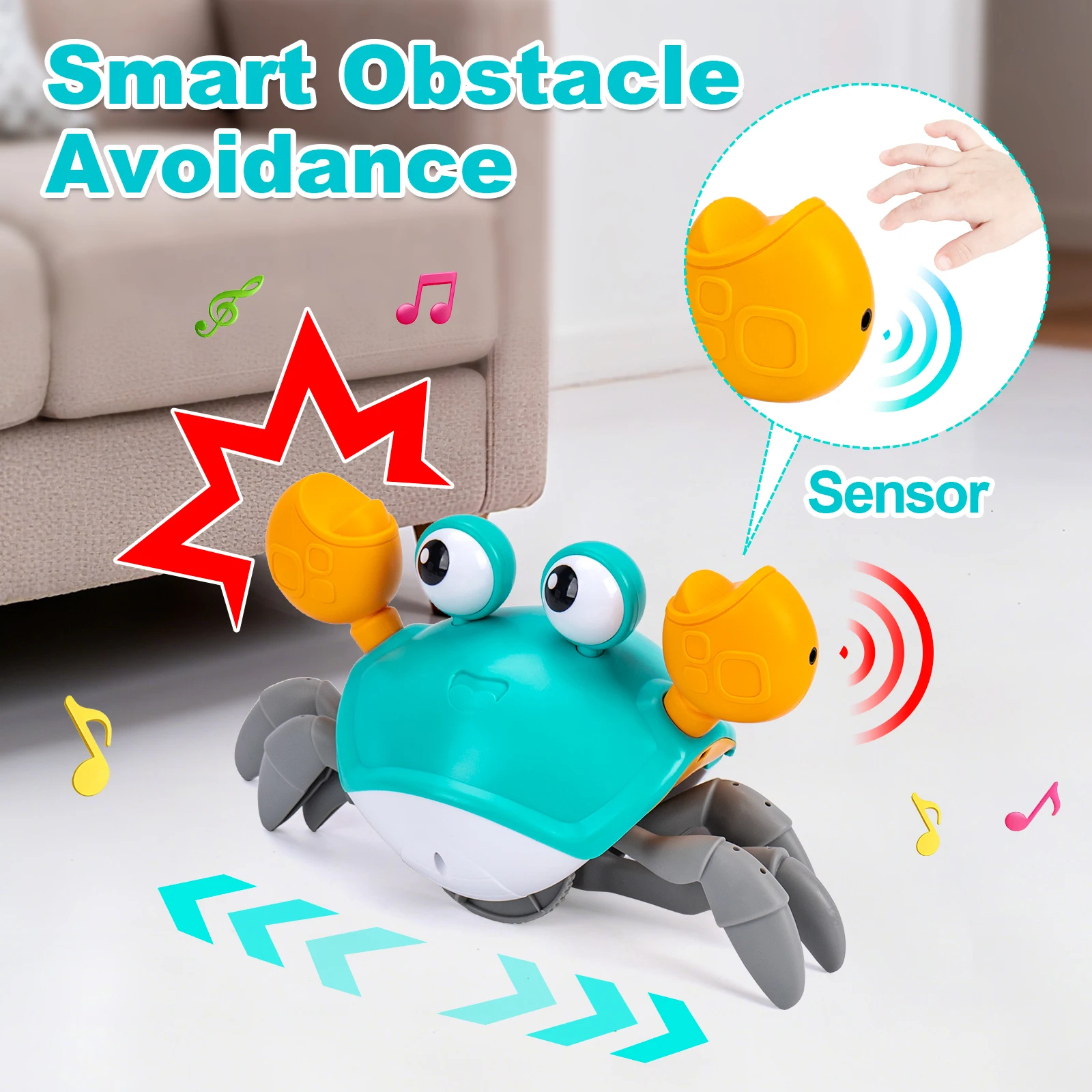 Kids Electronic Pet Toys Dancing Octopus&Duck Musical Penguin Baby Crawling Toys Toddler Interactive Toys Tummy Time Gifts