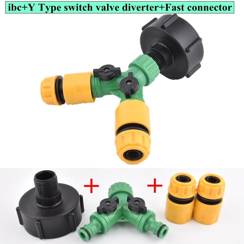 

Garden Watering Hose Quick Connector IBC Water Tank Fast Joint Ton Barrel Water Pipe Repair Connection Regulating Valve