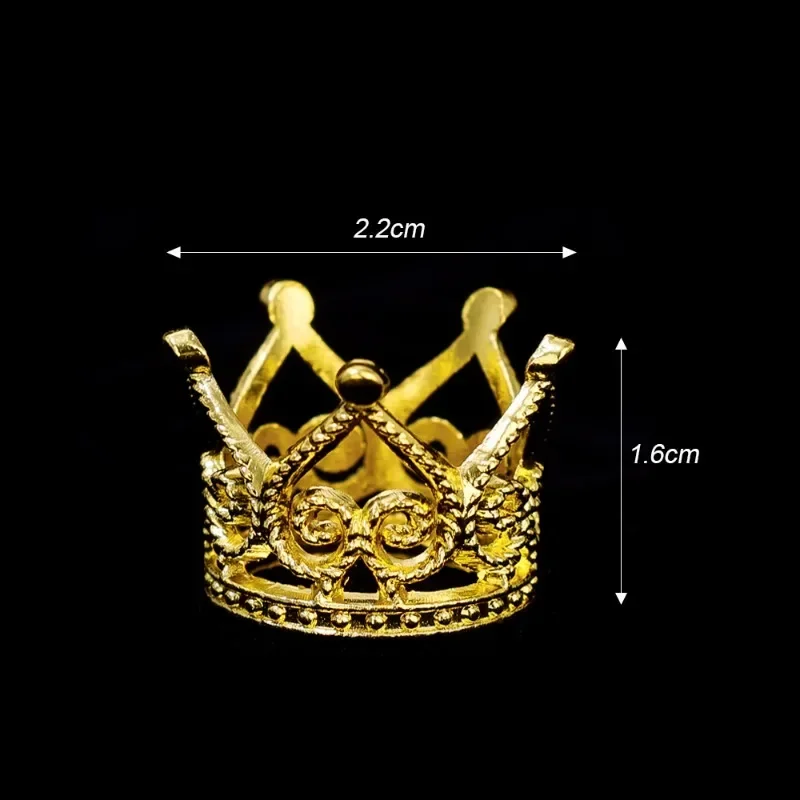 20/1 stks Mini Gouden Zilveren Plastic Kroon voor Craft Decor Cake Decor Prinses Koningin Kroon Huishoudelijke Party Bruiloft Parel Kroon