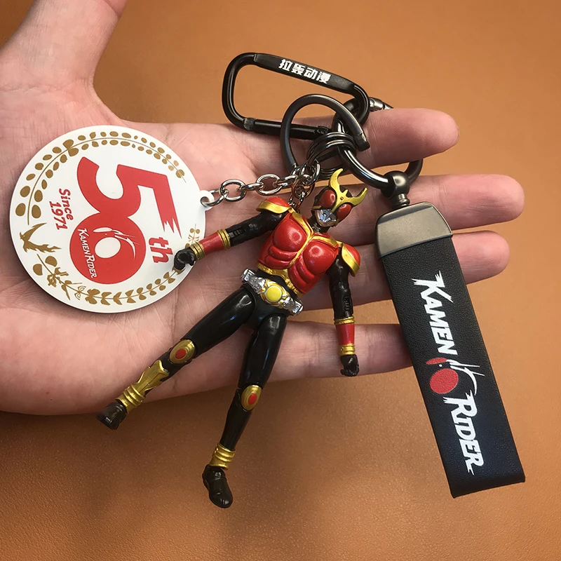 

Genuine Kamen Rider Keychain Pendant Schoolbag Decoration Extreme Fox Electric King Double Rider Zero One Anime Merchandise