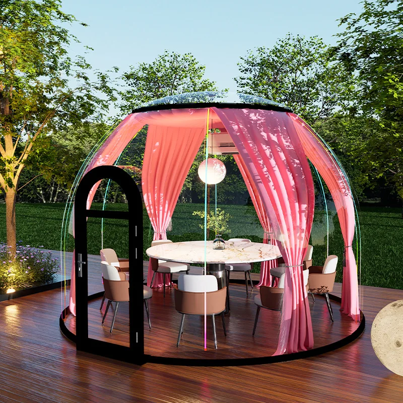 

Модная палатка для комнаты звездного неба, открытый пузырьковый домик для выставок и кемпинга, ПВХ, проживание в семье, юрта