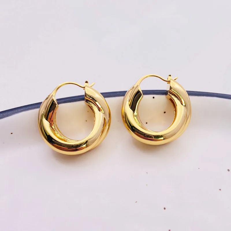 Withered Cross Loop Hoop Earrings With Exaggerated Feminine Temperament Jewelry Earrings Women's Earrings Ear Cuffs