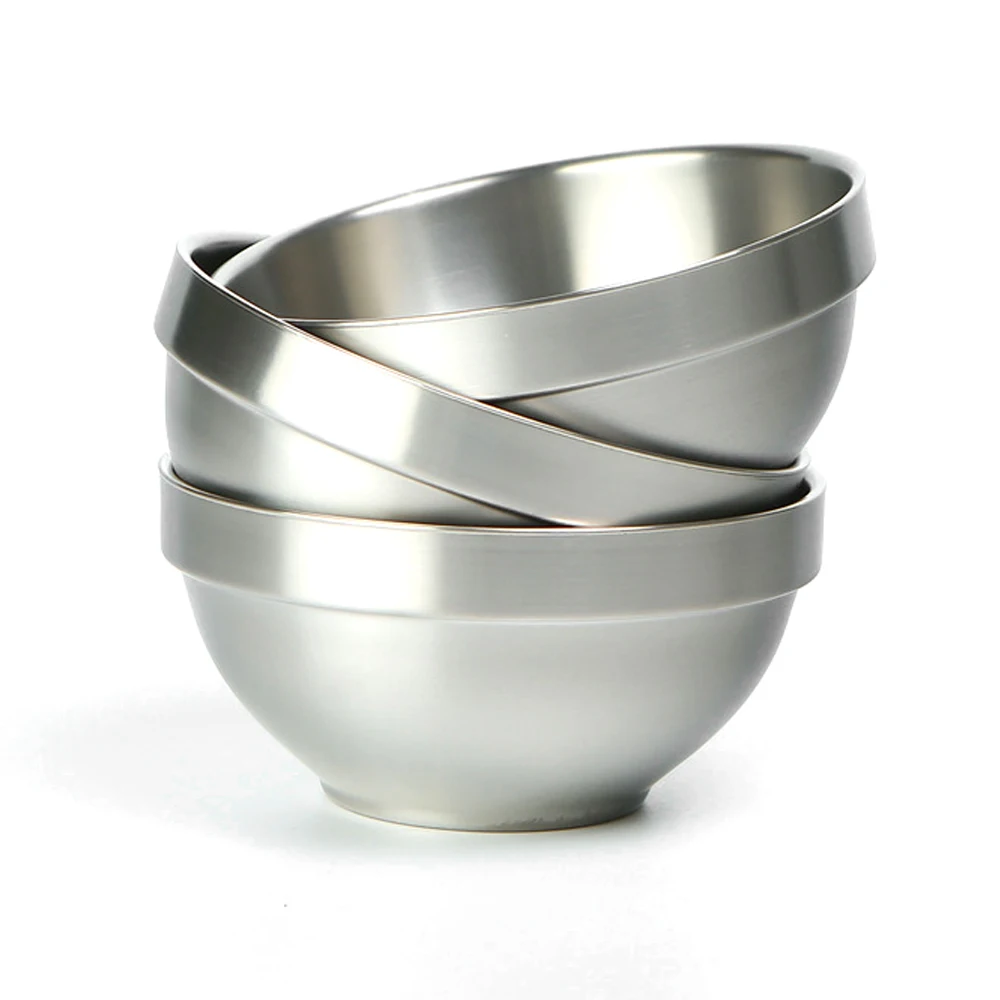 

Outdoor PureTi Double Layer Bowl 450ml Large Capacity Picnic Tableware Portable Barbecue Hiking Camping Bowl Home Dinner Bowl