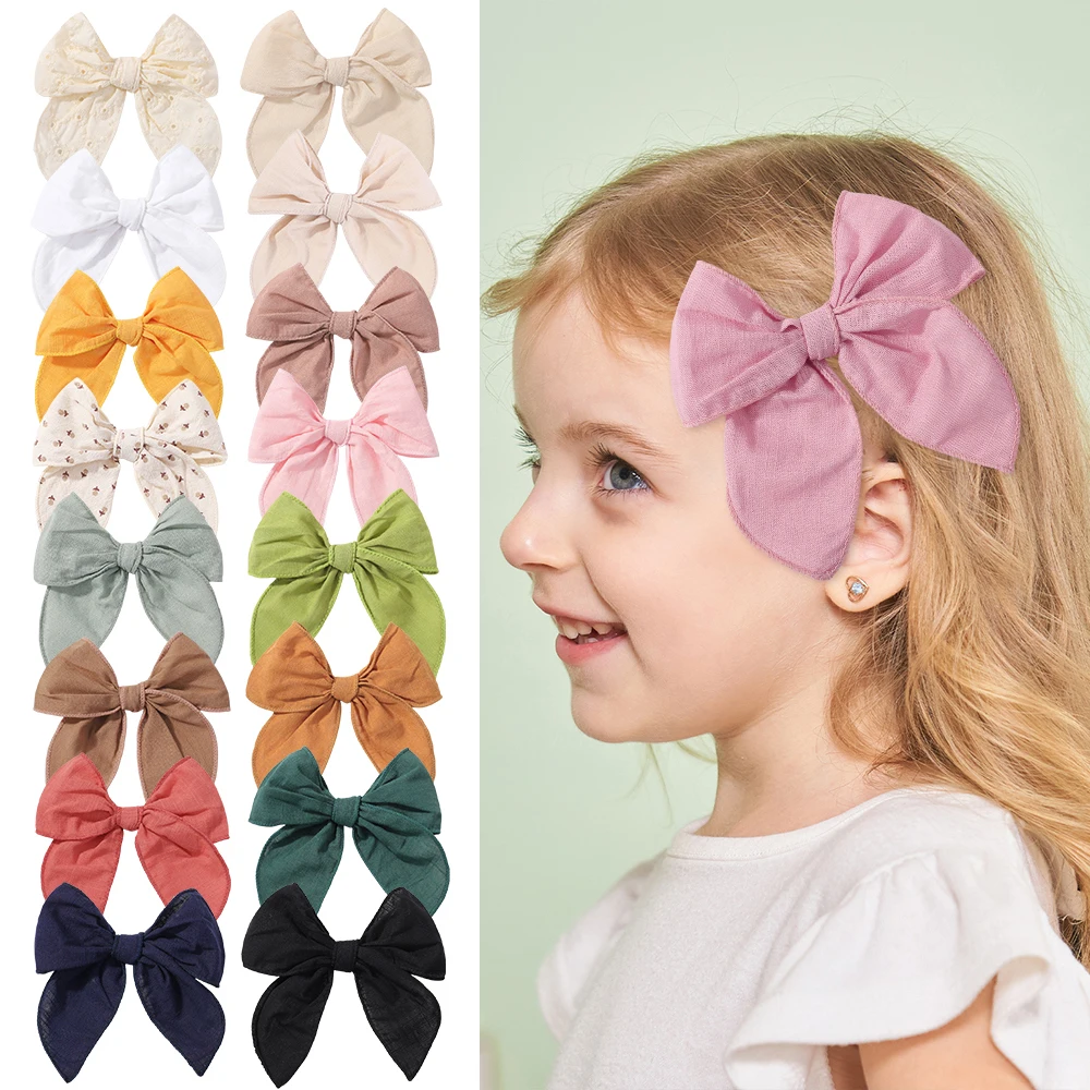 

Набор для волос с большим бантом для девочек, заколки для волос «конский хвост», хлопок, бант Cheer, хвост, вечеринка, дорожный головной убор, 15 шт.