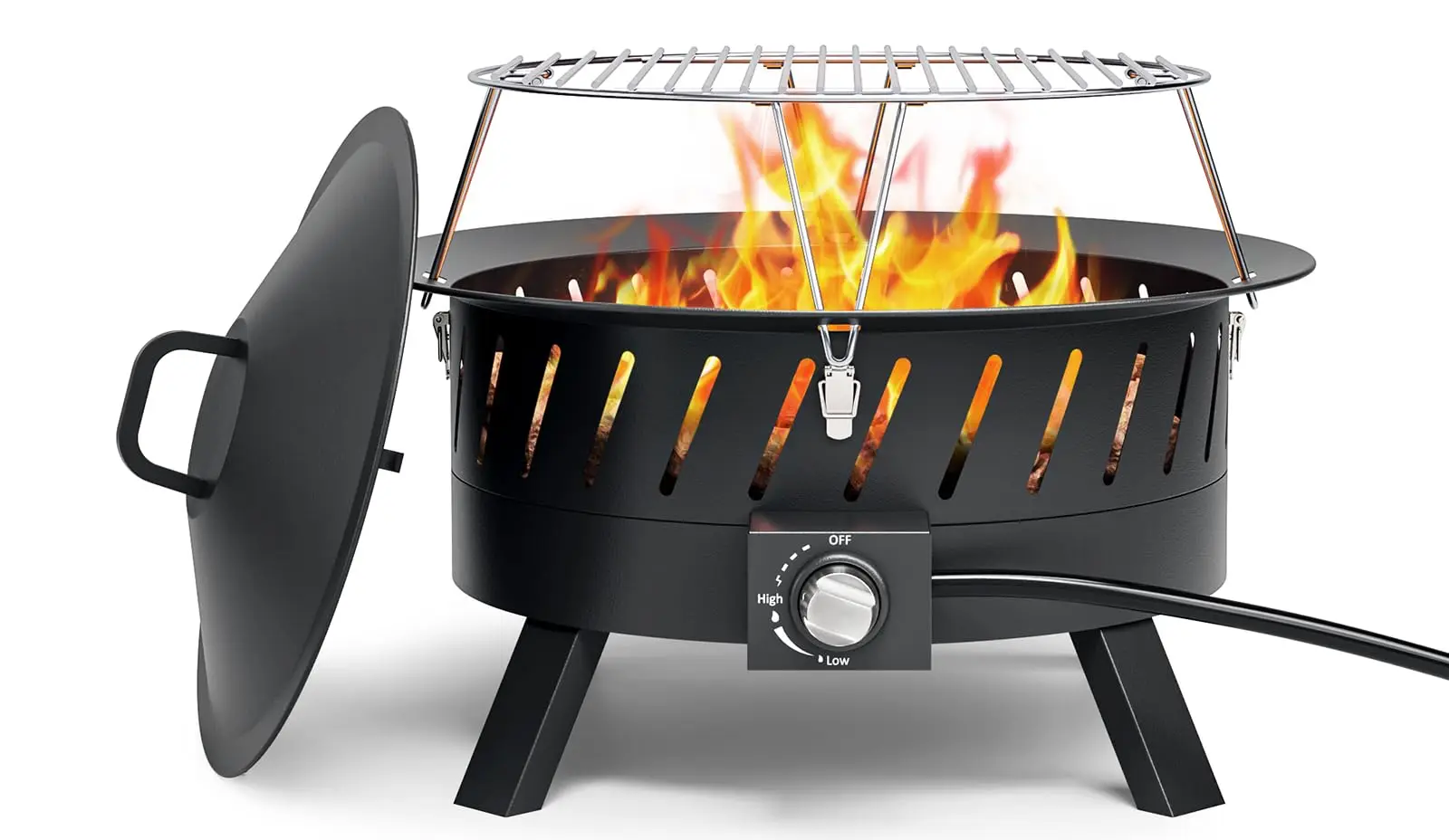 24 inch Portable Propane Fire Pits with Grill