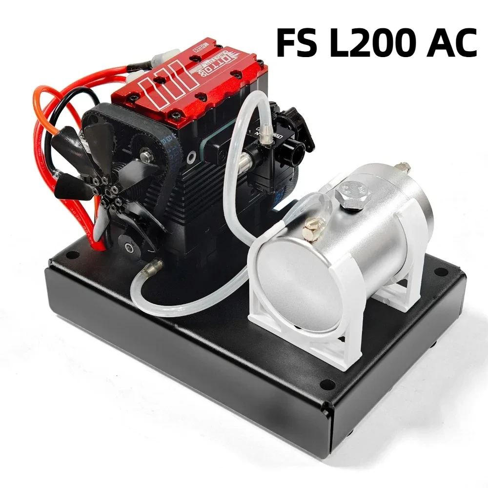 

TOYAN FS L200AC Gas Version Engine Kit with Miniature Base Air-cooled Four-stroke Inline Twin-cylinder Engine Engine Model