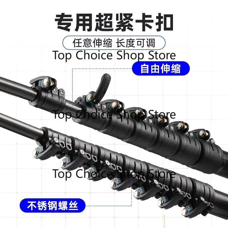 4‑28m Carbon Fiber Telescopic Electric Cleaning Tool For Solar Panel Glass Billboard Washing Work