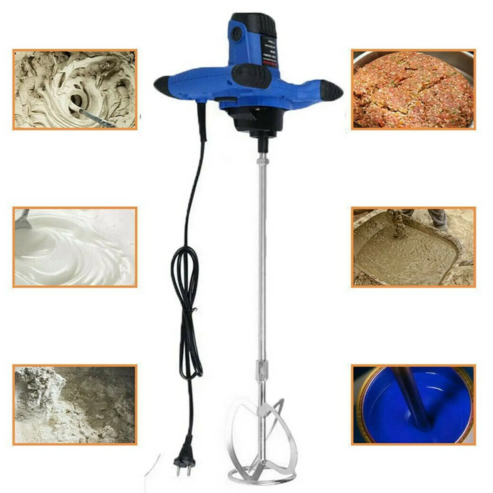 2600w tragbarer Paddel mischer 6-Gang, elektrisches Rührbohr-Rühr werkzeug für Mörtel mörtel farbe Zementputz putz