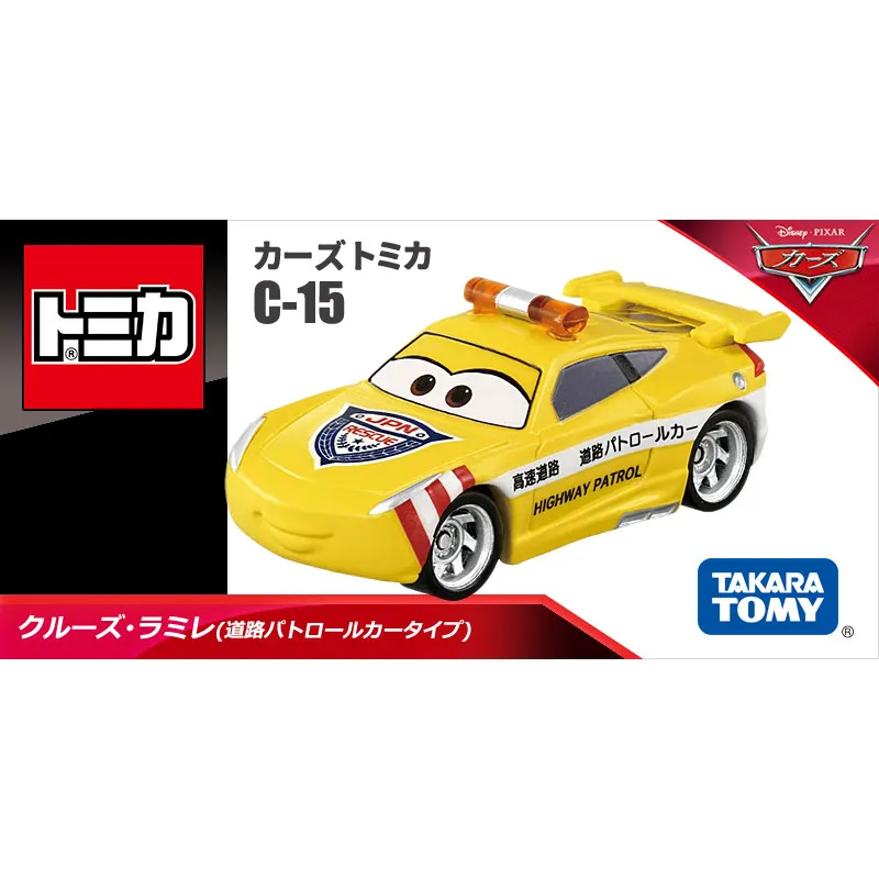In Stock Original Takara Tomy C‑15 957898 Disney Pixar Cars Cruz Ramirez Road Patrol Car Diecast Model Toy Collection Gift