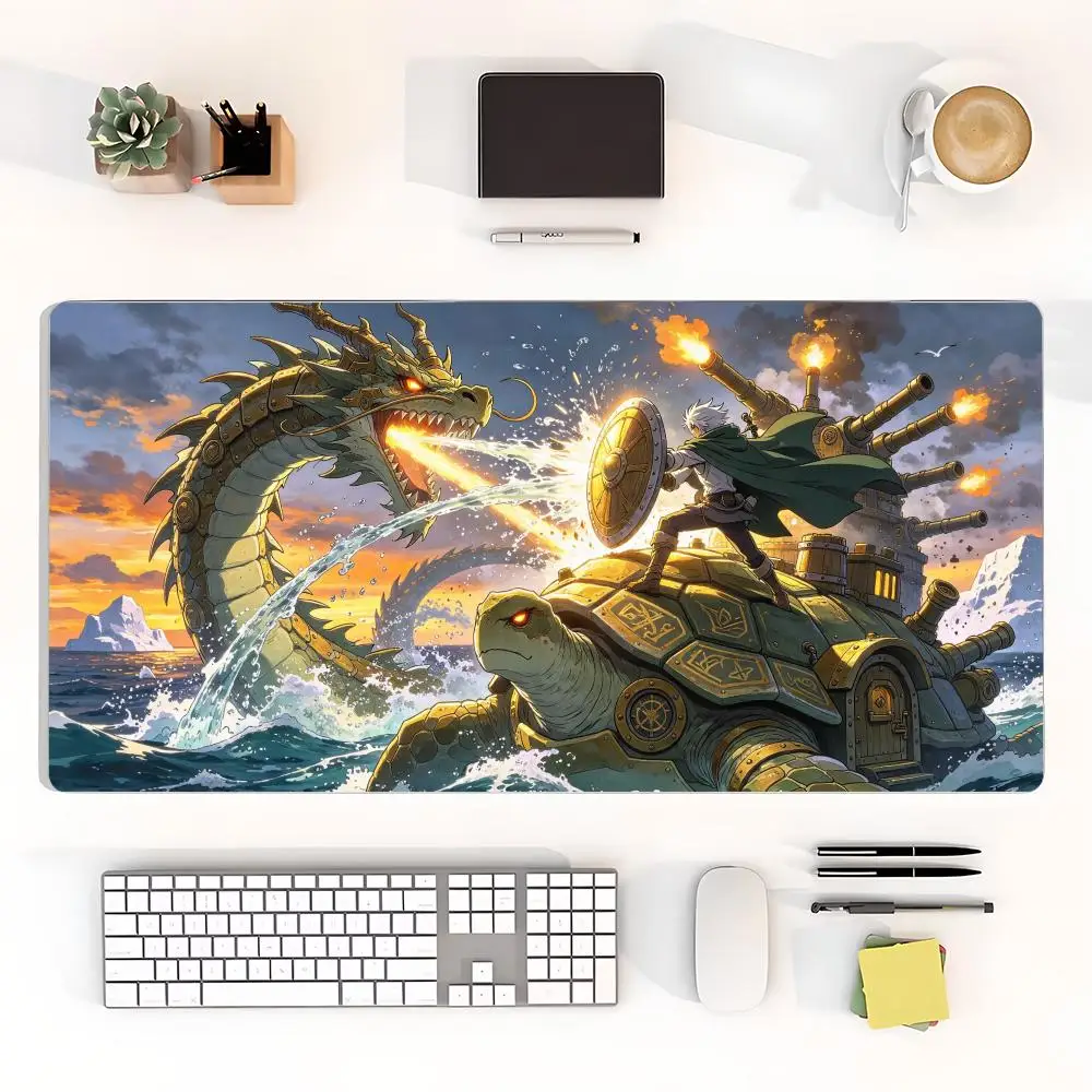 Sunny Valley Meadow Landscape Gaming Mouse Pad Smooth Cloth Surface Non Slip Rubber Base Large Size For Office
