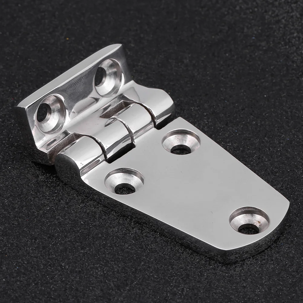 2pcs Stainless Steel Flush Door Hinge Folding Hatch Bending Hinge For Boat Marine Yacht