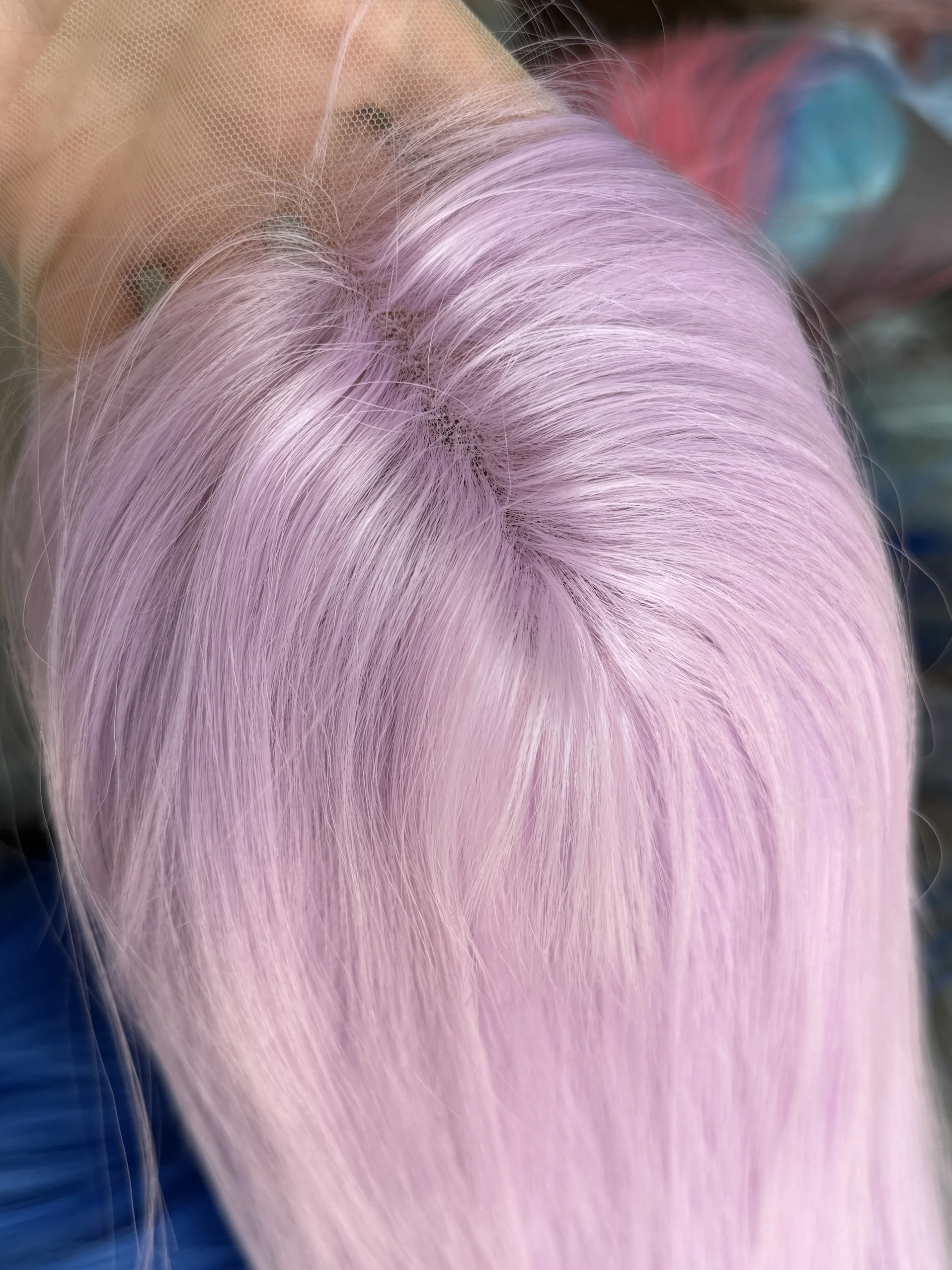 Светло-розово-фиолетовый передний парик 26 дюймов, длинные прямые 13*4, парики на шнурке, высококачественный синтетический парик на шнурке, естественный вид для косплея