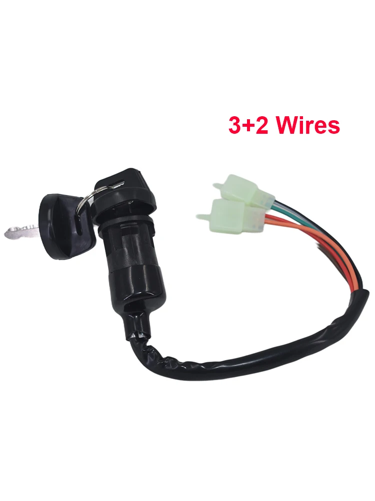 AliExpress Pit Pro Racing Ignition Switch Lock Key With Dustproof Cap or Not and 4 Wires or 3+2 Wires for Universal Motorcycle Dirt Bike Pit Bike ATV