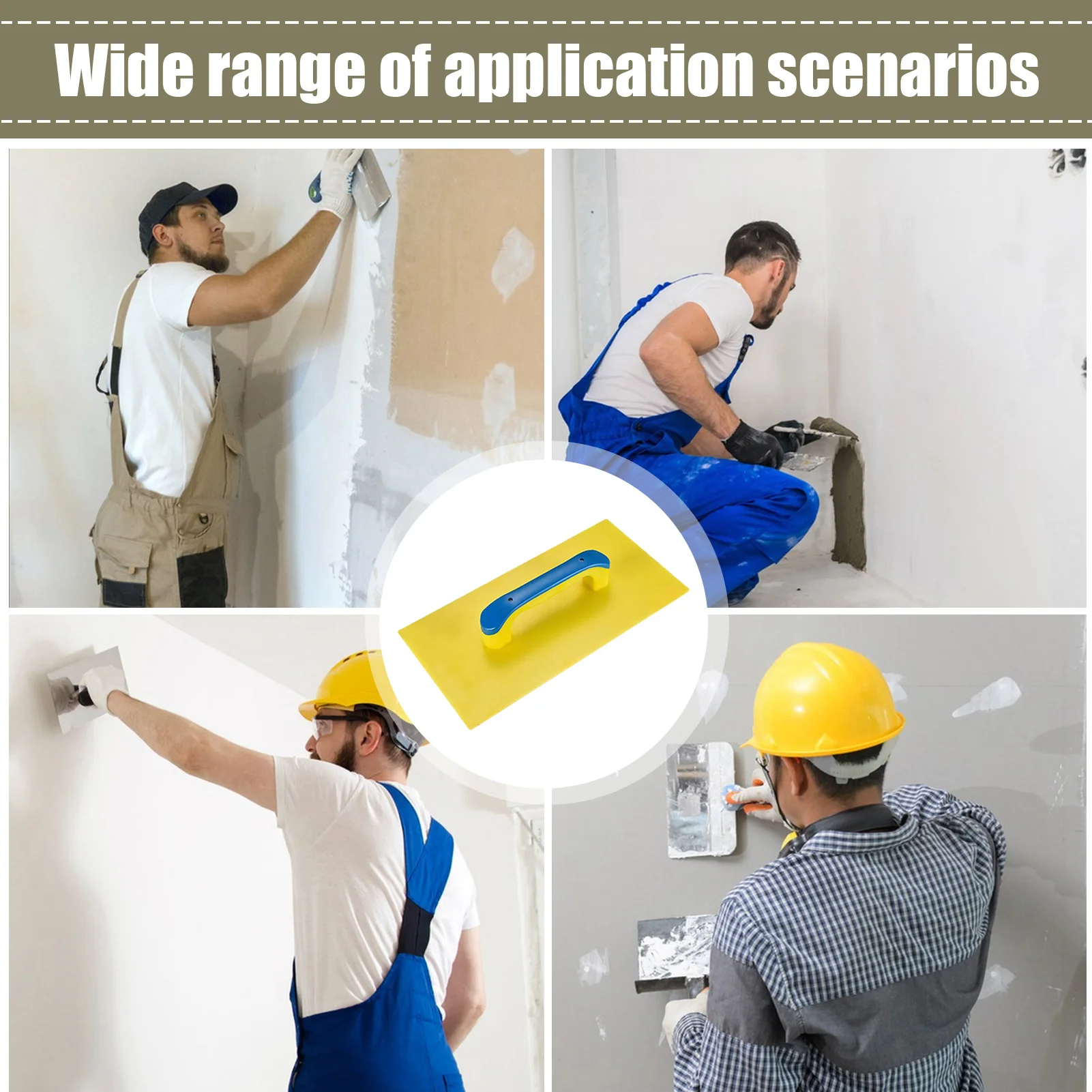 Corner Trowel Tool With Ergonomic Grip Handle Professional Plastering Tool Wall Repair Tool For Mudding Drywall Scraping