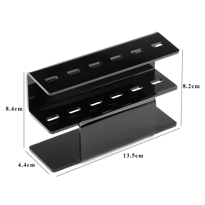 الملقط تخزين الرف 6 ثقوب الاكريليك مريحة الملقط حامل الرف حامل مسمار رمش تمديد لوازم أدوات ماكياج #4