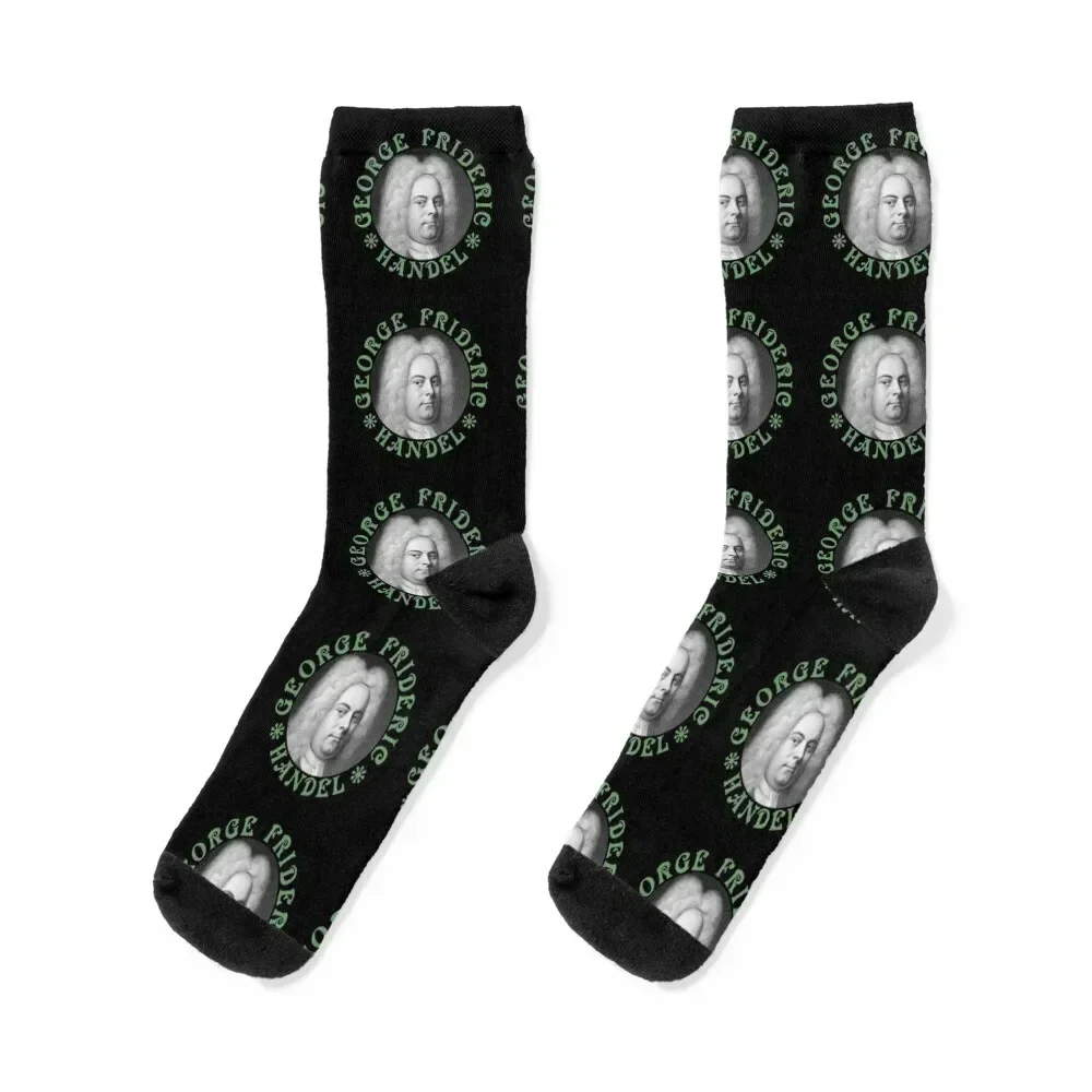 

George Frideric Handel - Green Socks gym cartoon hip hop winter gifts Girl'S Socks Men's