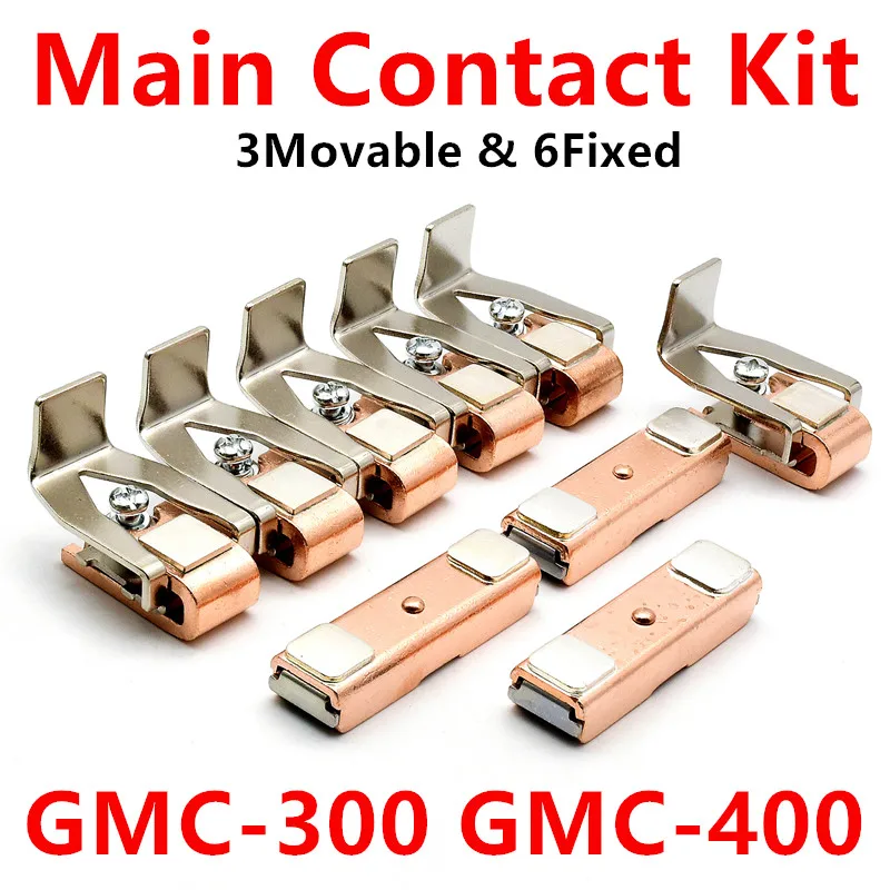 

Main Contact Kit For GMC-300 GMC-400 Contactor Assembly Repair Kit Contact Game Replacement Kit Movable And Fixed Contacts