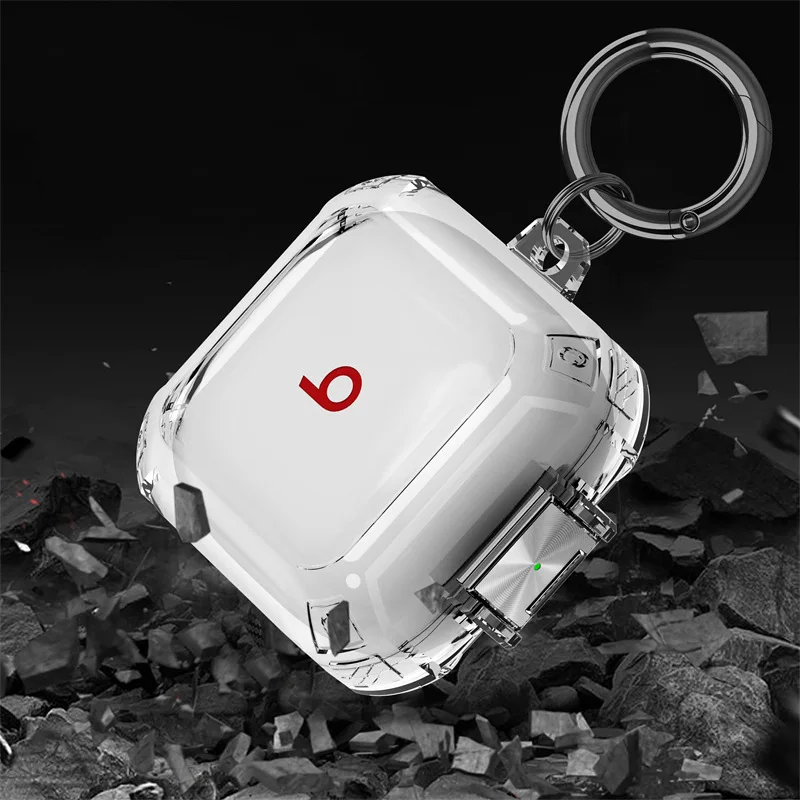 For Beats Fit Pro Case Solid Color Transparent Earphone Box Cover Fundas Shell Shockproof Hearphone Accessories for BeatsFitPro