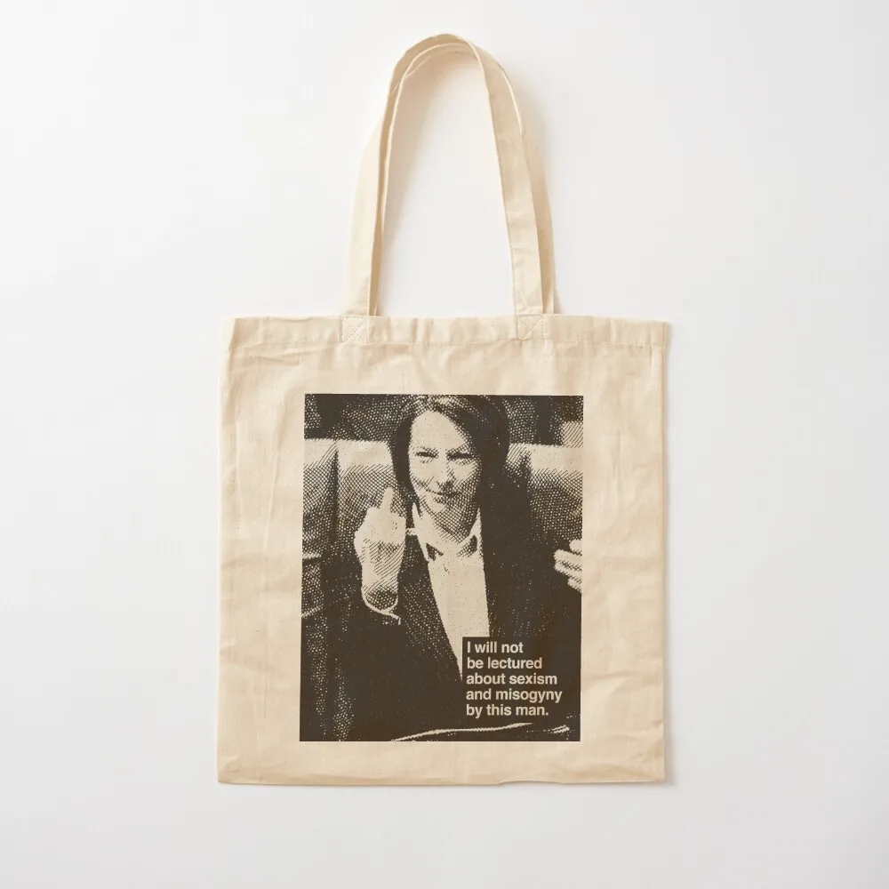 

Julia Gillard Famous Speech Vintage Art Classic T-Shirt Tote Bag tote bag custom Fabric bag hand Canvas Tote