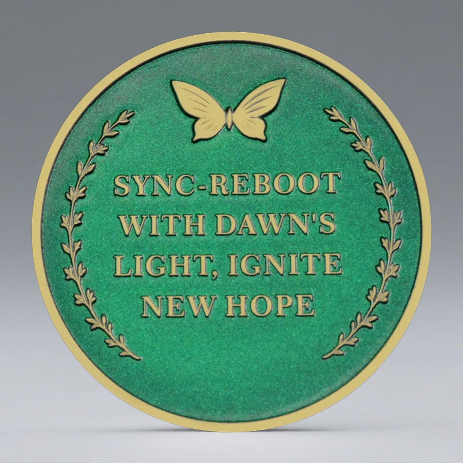Light Breaks Hope Breaks Gold Plated Collection Coin Syng Reboot with Dawn's Souvenir Coin Lucky Gift