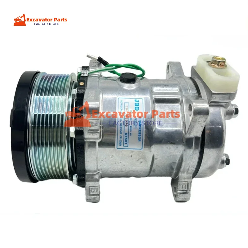 For Caterpillar CAT CAT320 326 329 330 336D 2 Air conditioning compressor cold air pump 12 PK Excavator Parts