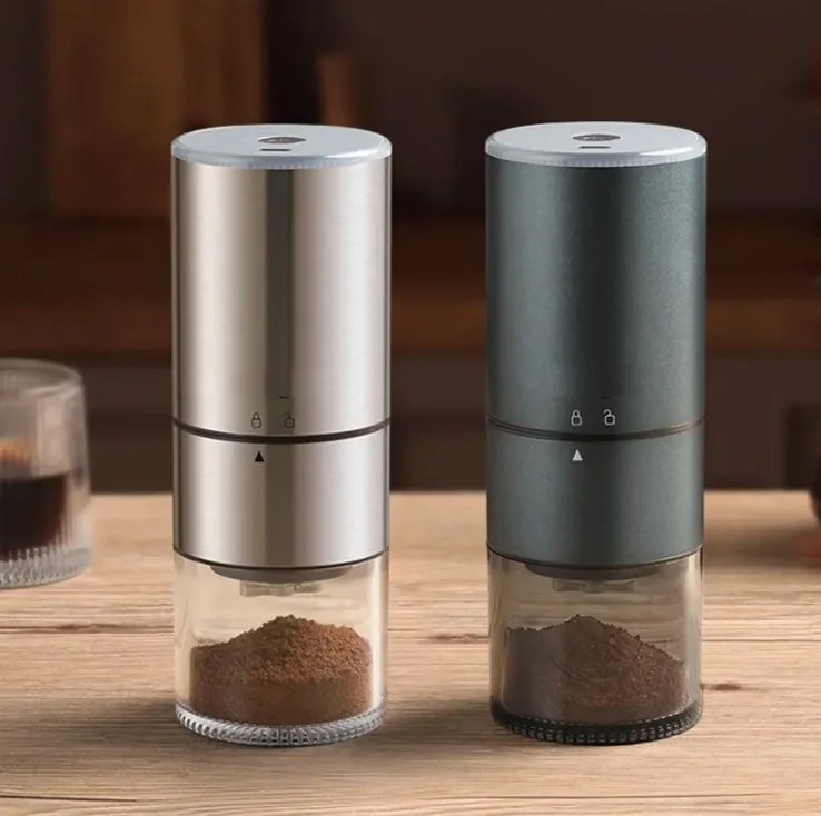 

Small Mini Home Kitchen Coffee Bean Grinder with Adjustable Press Quick Charge Cordless Coffee Grinder