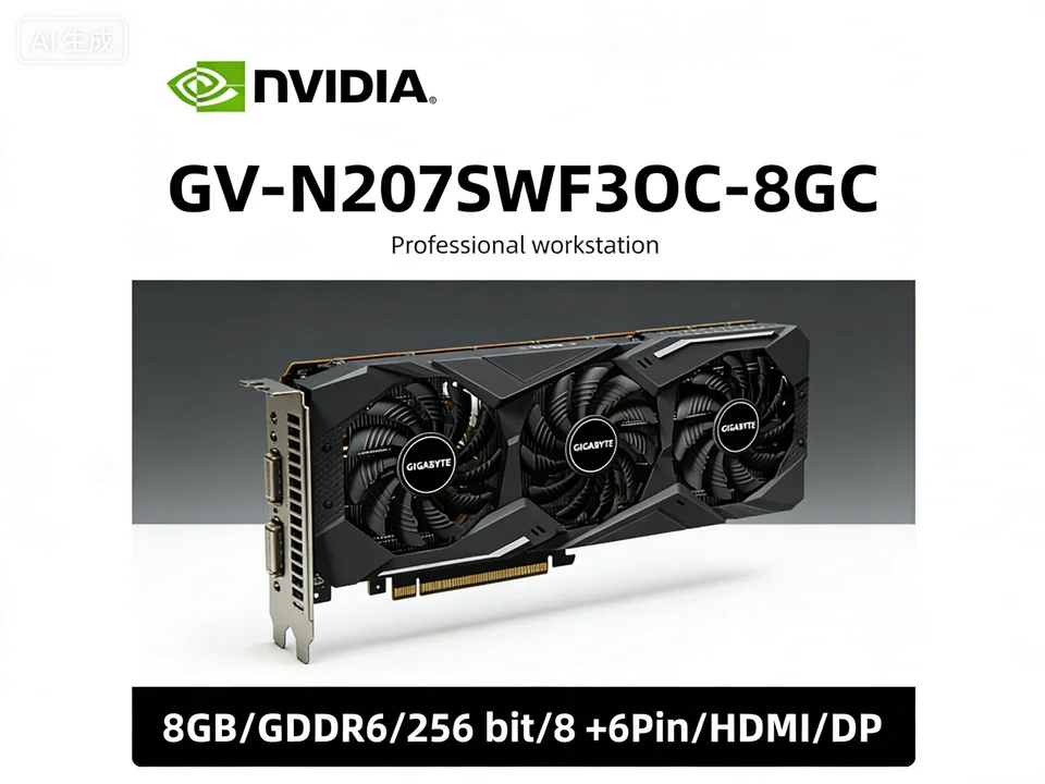 GIGABYTE GeForce RTX 2070 SUPER GPU GV-N207SWF3OC-8GC Gaming