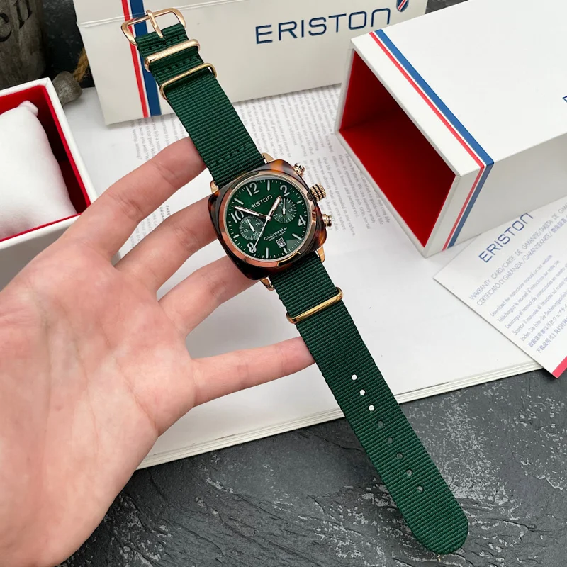 Spedizione gratuita Green Ston bestseller orologio al quarzo Unisex con cinturino in tela