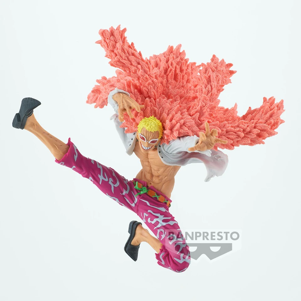 الأصلي بانبريستو حقيقية قطعة واحدة 10 سنتيمتر Donquixote Doflamingo بولي كلوريد الفينيل أنيمي تمثال نموذج الديكور جمع الاطفال اللعب هدية #2