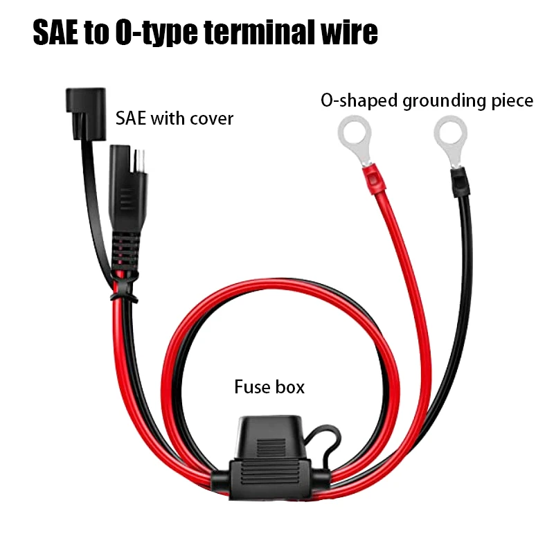 

Charger Cable For Motorcycle Battery Terminal To SAE Quick Extension Cord Cable Connector For Battery Charger/Maintainer