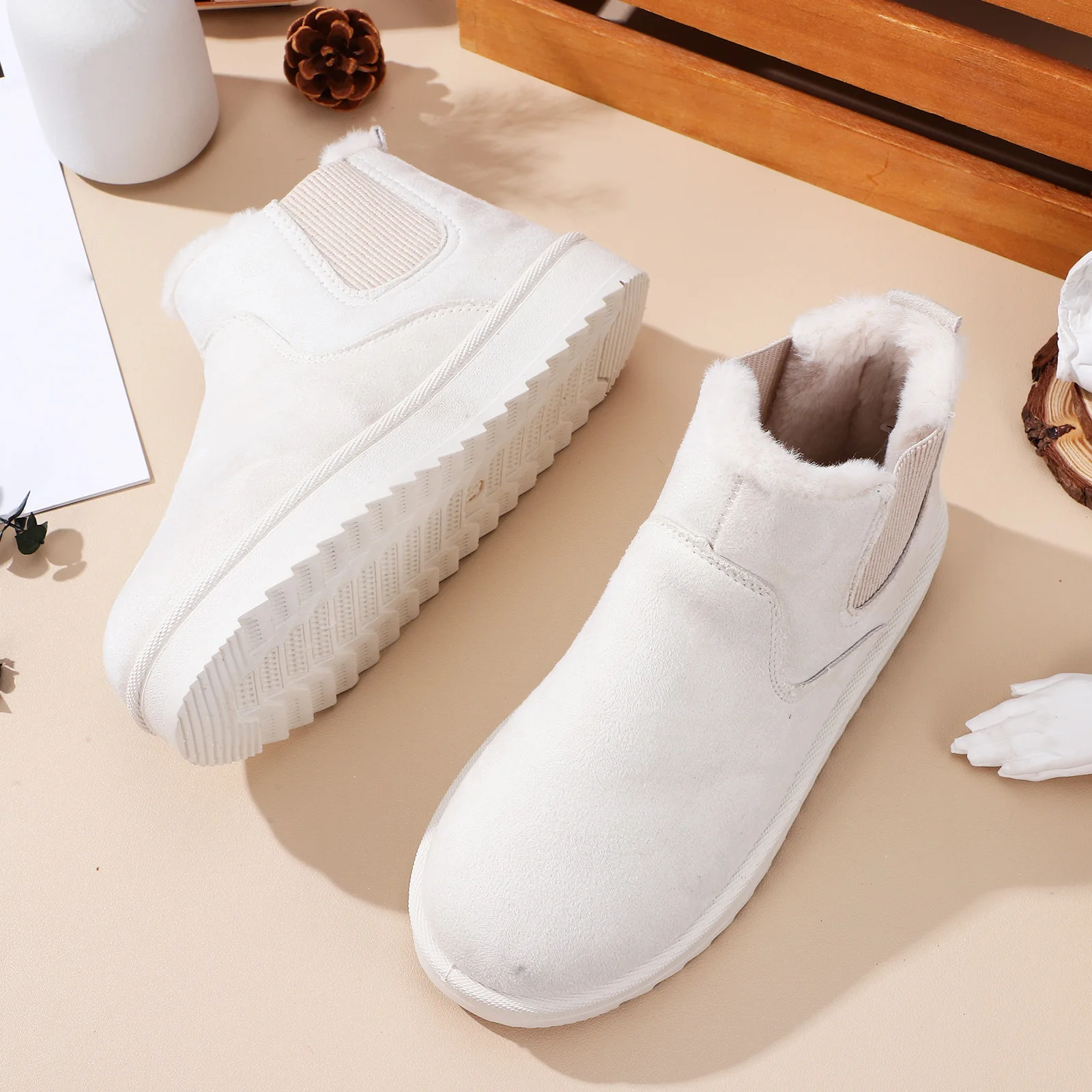 

Cozy and Warm Boots Snow Ladies Ankle Women's Winter Footwear Shoes for Woman Durable Comfortable