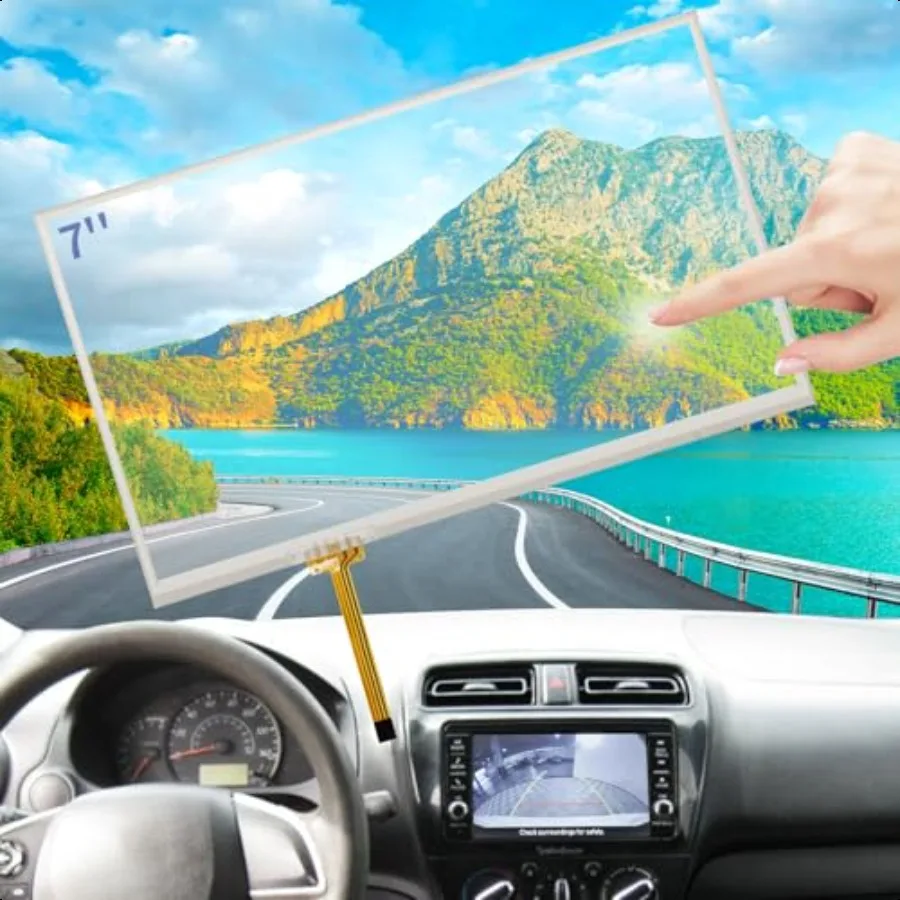 

7 Touch Screen Replacement for 2018 2019 2020 2021 Mitsubishi Outlander Sport Mirage G4 Eclipse Cross Radio Digitizer Screen OE