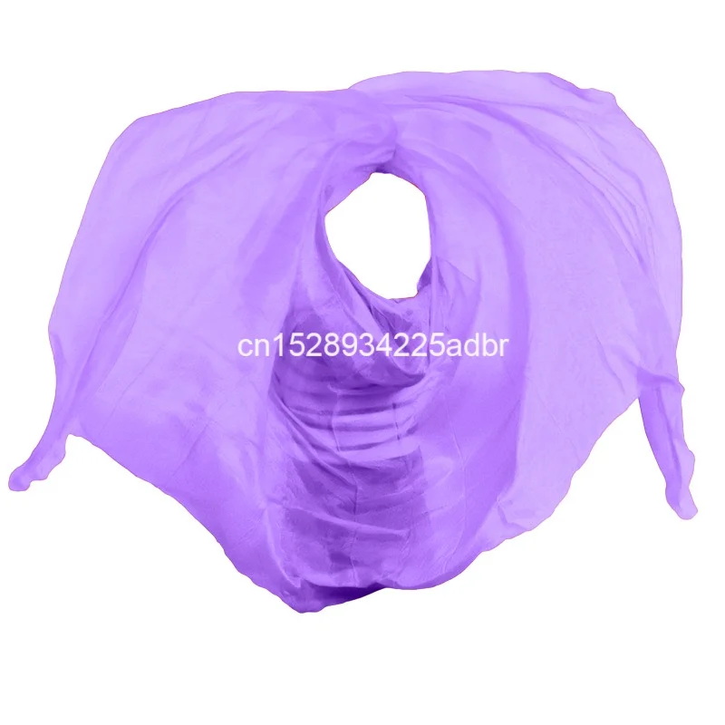 Jedwabne welony 100% prawdziwy jedwab welon do tańca brzucha akcesoria do tańca brzucha apaszka fioletowa personalizowana rekwizyt sceniczny dla tancerki brzucha