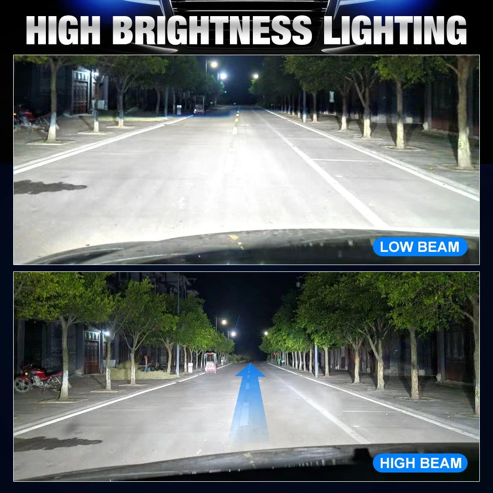 XSTORM H4 9003 HB2 H7 LED Headlight Bulbs Canbus High Low Beam Super Bright Car Lights CSP Chips Turbo Led Diode Lamps 12V