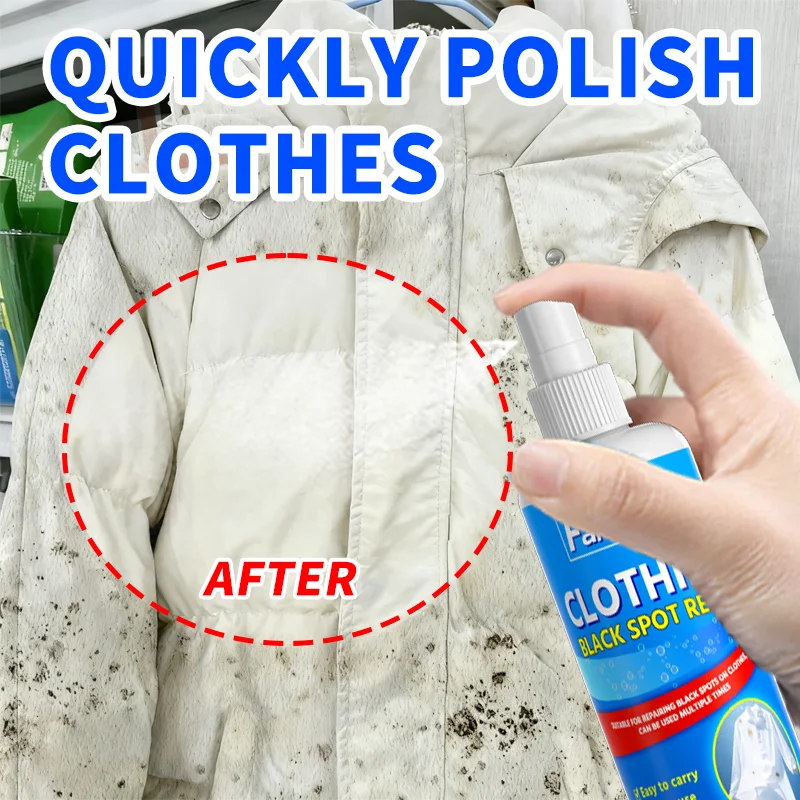 بخاخ إصلاح البقع السوداء من Farienne Clothing - 100 مل مرمم قماش سريع المفعول للقالب والبقع وتغير لون الملابس #2
