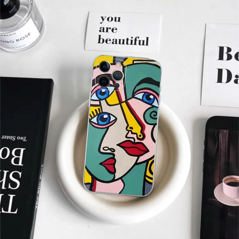 Picasso Abstract Art Painting Phone Case For iPhone 15 14 11 12 13 Mini Pro XS Max Cover 6 7 8 Plus X XR SE 2020 Funda Shell