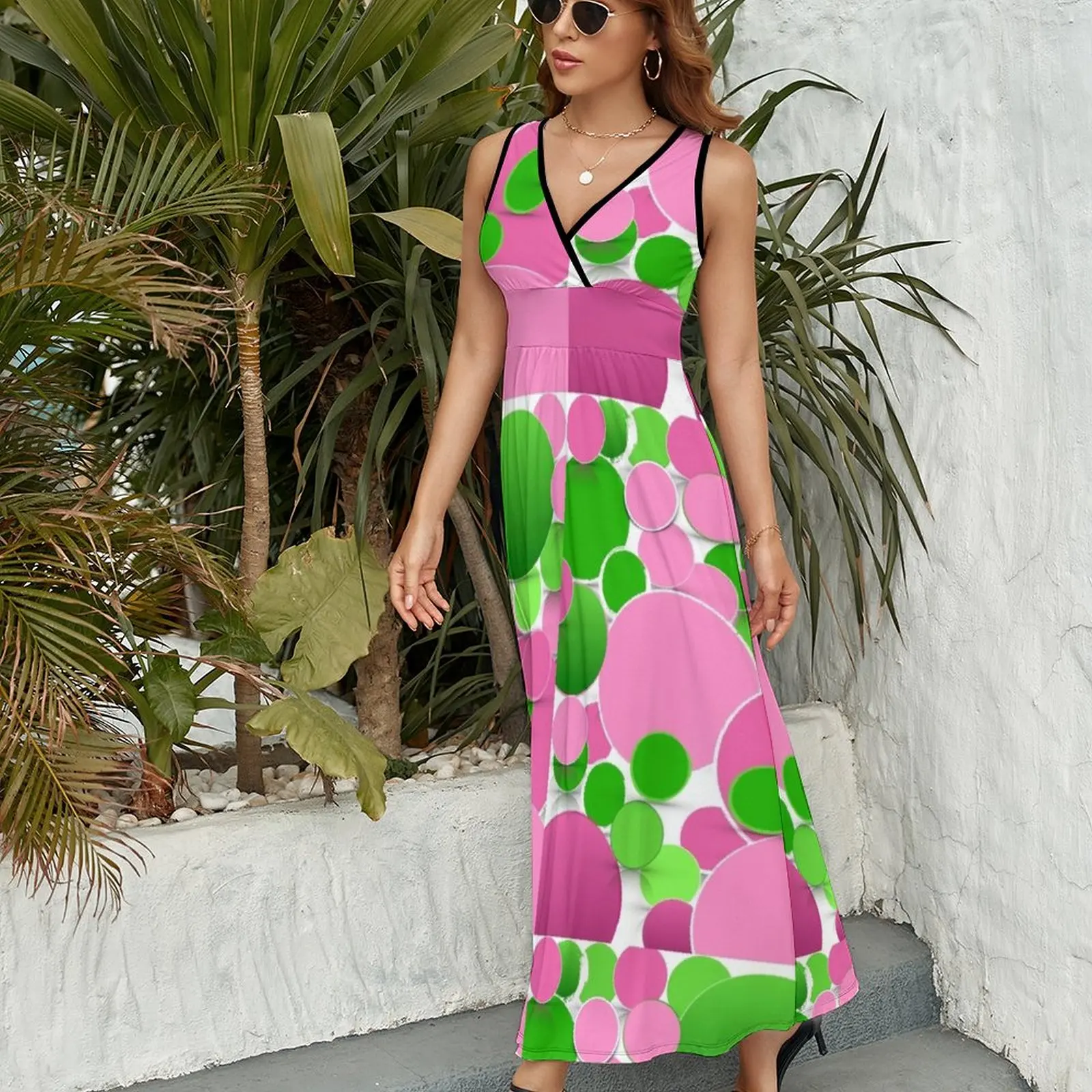 Pink & Green Fashions / Products Sleeveless Dress dresses ladies 2023 summer summer dresses women 2023 women evening dress