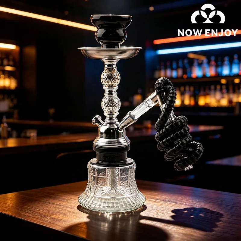 NOW ENJOY Traditional single-tube Arab flute pipe water pipe set - suitable for beginners - glass water pipe