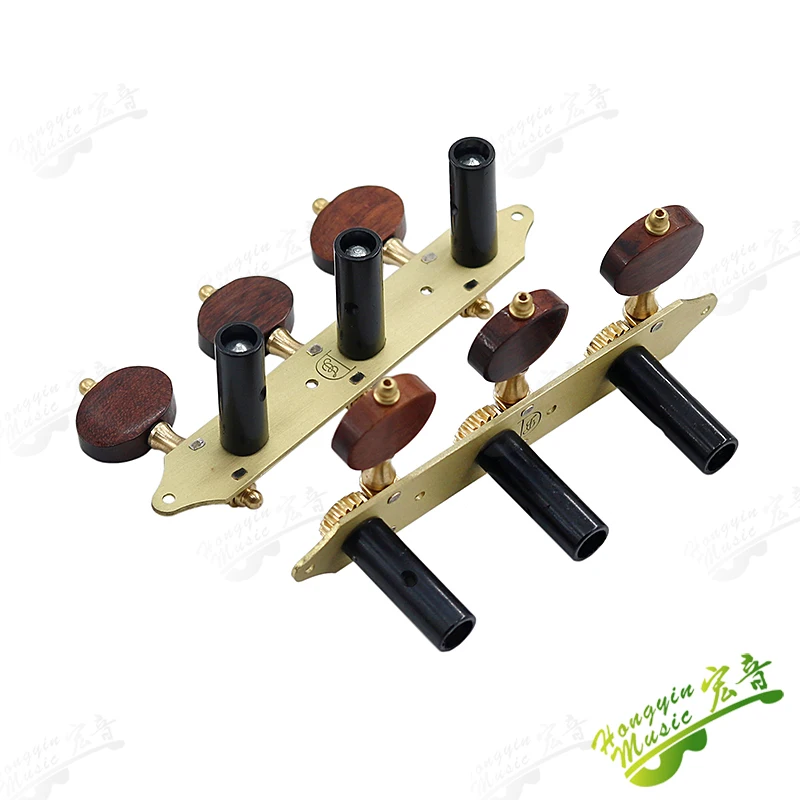 HUATOOL Klassische Gitarre Tri-Integrierter Knopf, Saitenwinder-Knopf, Stimmwirbel, Metallzubehör – Detail 9