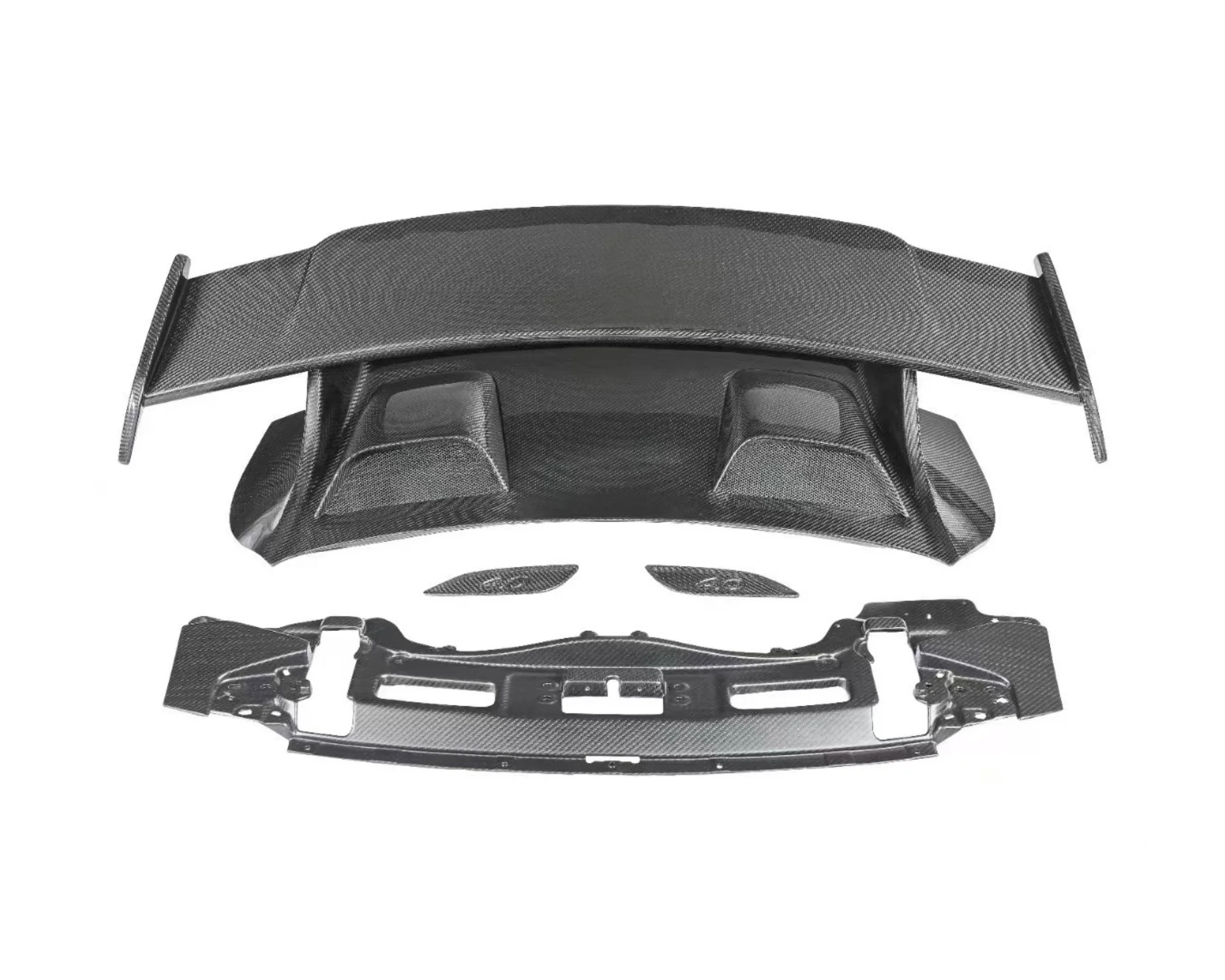 

PG for Porsche 911 2012-2018 991.1 to 991.2 GT3 Wet Carbon Fiber Tail Wing Tail Spoiler Auto Part