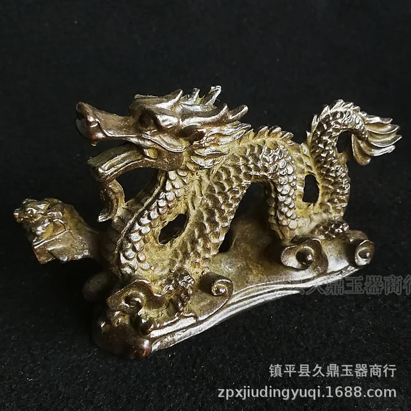 Antique figurines, miscellaneous bronze ornaments for home and office, zodiac dragon small items