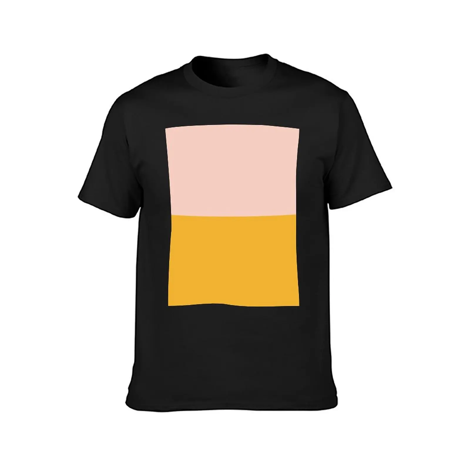 Blush Pink and Mustard Yellow Minimalist Color Block 2 T-Shirt vintage sweat cute clothes designer t shirt men