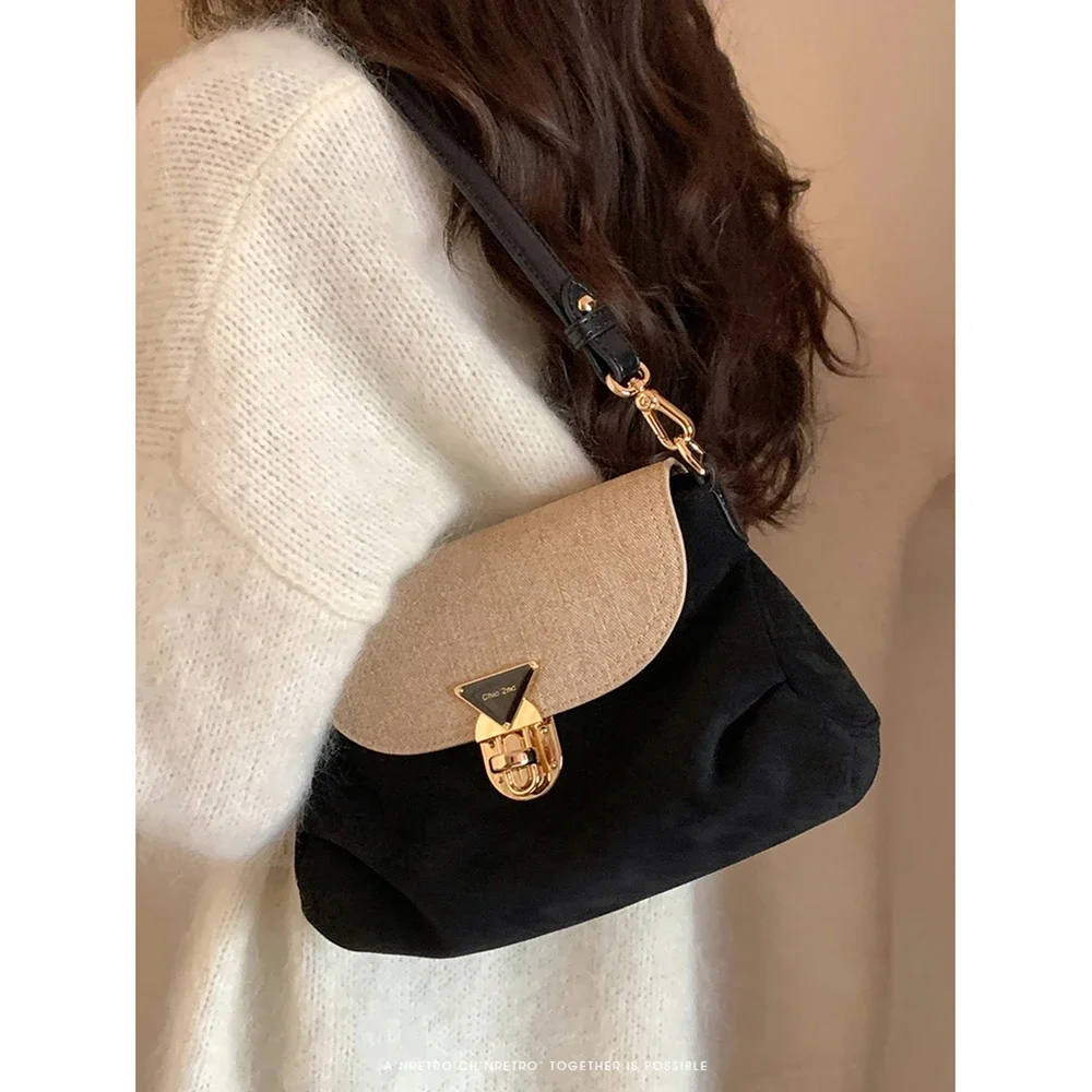 Shoulder Bags  for Women Luxury Designer Purses Underarm Crossbody Bag Messenger Bag Tote Bag Suede Handbags 2023 High Quality