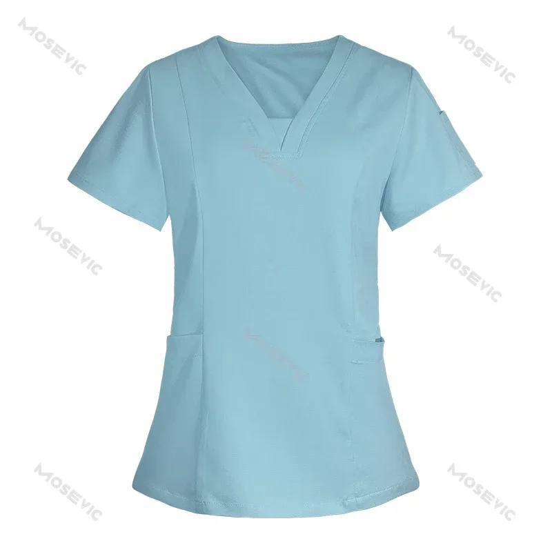 Surgical Uniforms Woman Scrub Set Medical Nurse Beauty Salon Workwear Clinical Scrubs Top + Pant Spa Doctor Nursing Tunic Suit